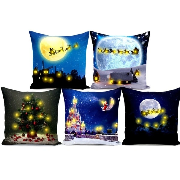 45x45cm Pillow Case Christmas Decoration For Home (Santa Claus)