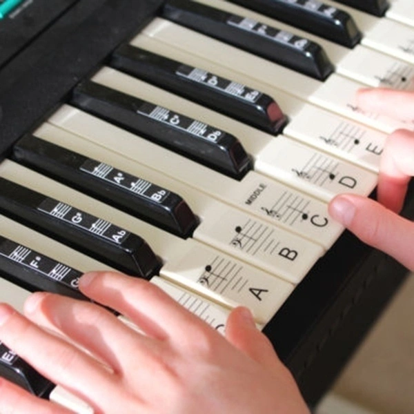 88 Keys/set  PVC Transparent Staff Musical Piano Key Sticker Piano Keyboard Keyboard Sticker Pr