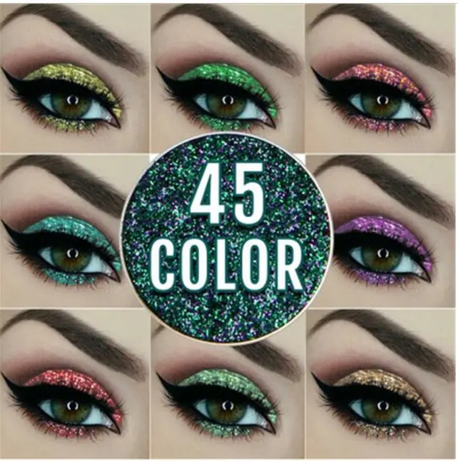 Women Lady Mixed Glitter Powder Eyeshadow Brrilliant Shimmer Eyes Shadow Pigment Loose Makeup 4