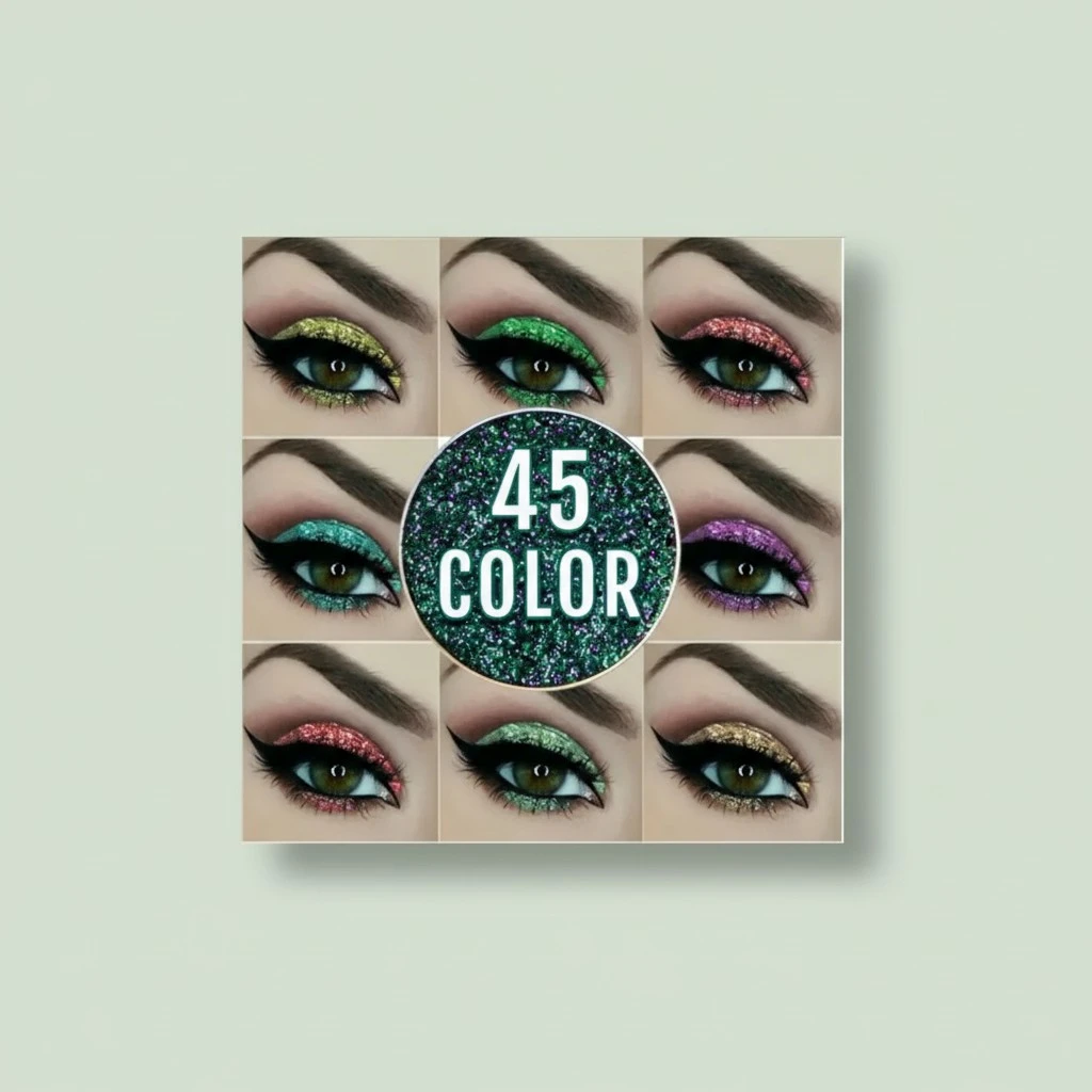 Women Lady Mixed Glitter Powder Eyeshadow Brrilliant Shimmer Eyes Shadow Pigment Loose Makeup 4