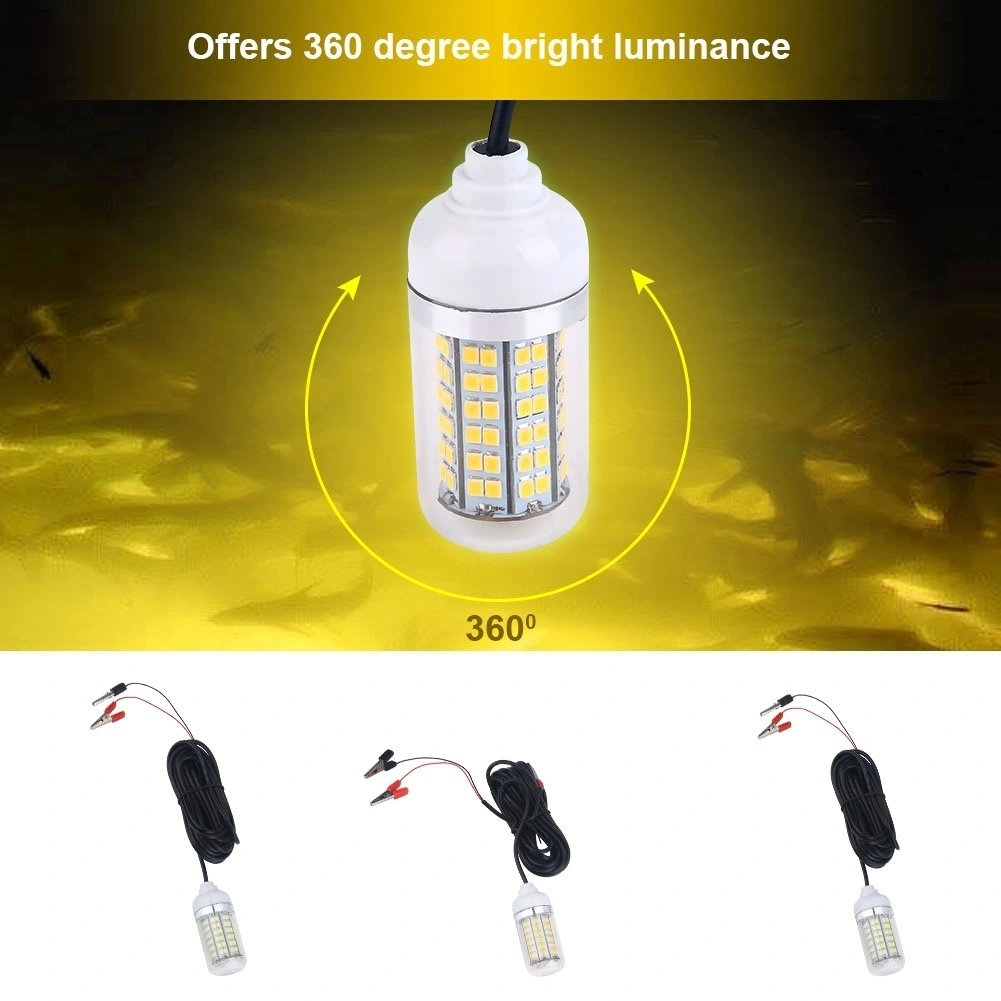 12V Outdoor LED Submersible Underwater Night Boat Fishing Light Lamp (Green)