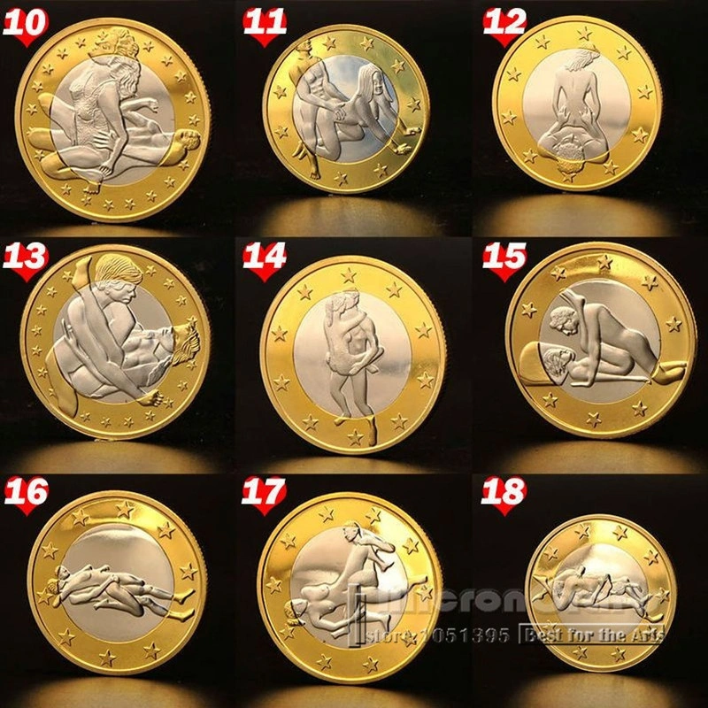 New Sex 6 Euro Coins Different Design Kama Sutra Position Hard Commemorative (#18)