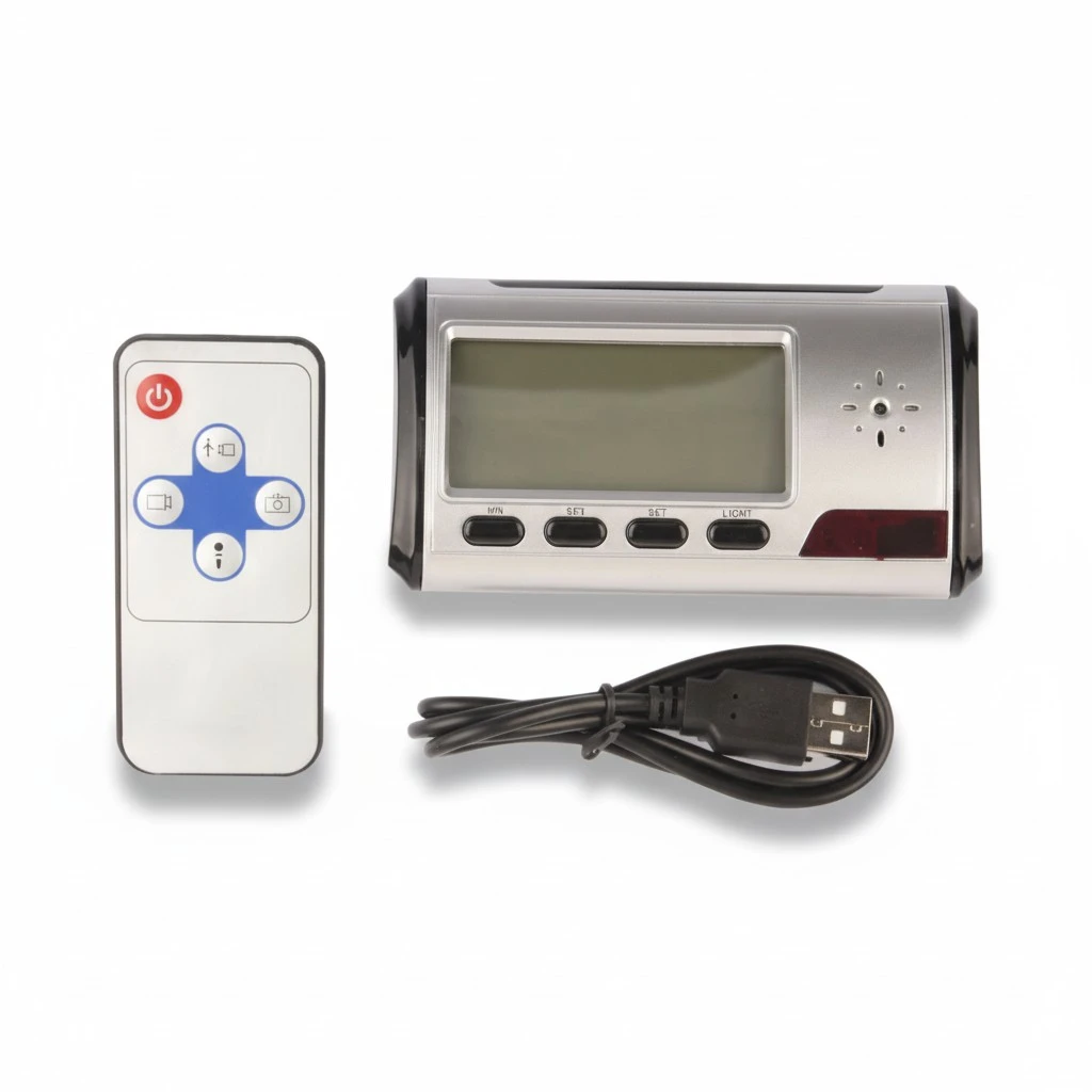 Camera Alarm Clock Micro Hidden Nanny Cam Motion Detection Mini DV DVR Video