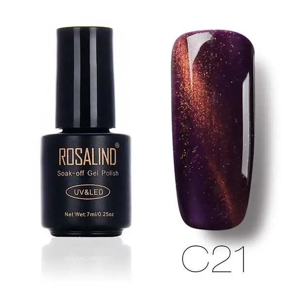 ROSAlIND 7ml Cat Eye Series Nail Polish Nail Art Gel Soak Off Nail Gel Polish (CO6)