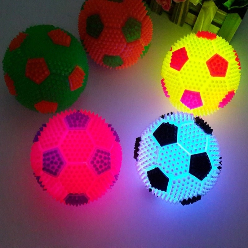 1Pcs   Luminous Football Toy Elastic Football (Random Color)