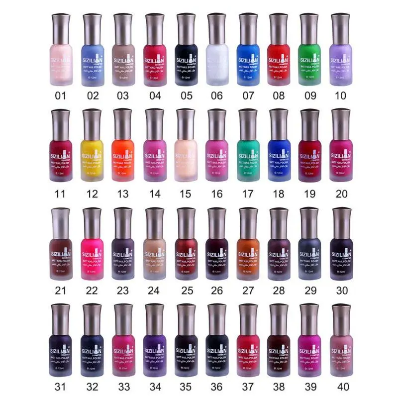 12ml Matte Dull Nail Polish Fast Dry Long-lasting Nail Art Varnish Matte Nail Polish (#6)