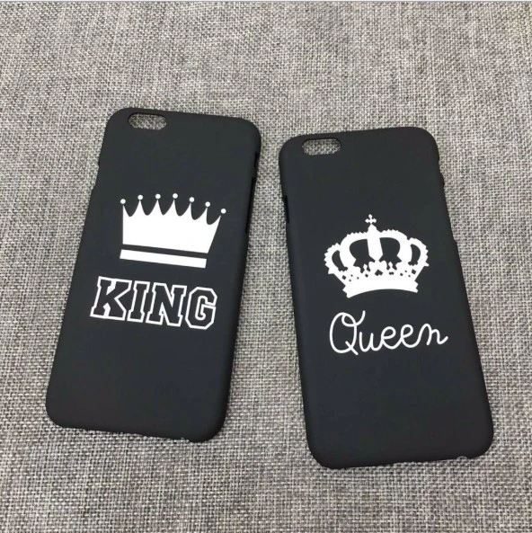 1PC KING Pattern Printed Phone Case Lovers Couple Hard Plastic Back Cover (King iphone5/5S/SE)