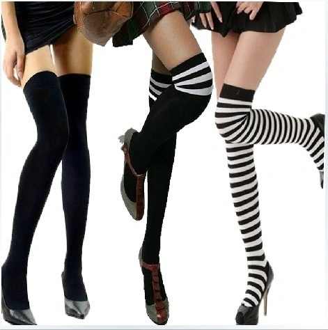 Over The Knee Thigh High Cotton Socks Stockings Leggings Women Ladies Girls (#6)