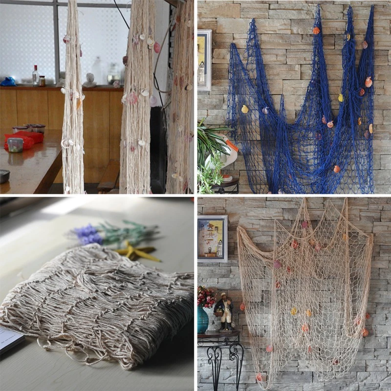 Hanging Decoration Nautical Fishing Net Party Home Wedding Decor (Blue)
