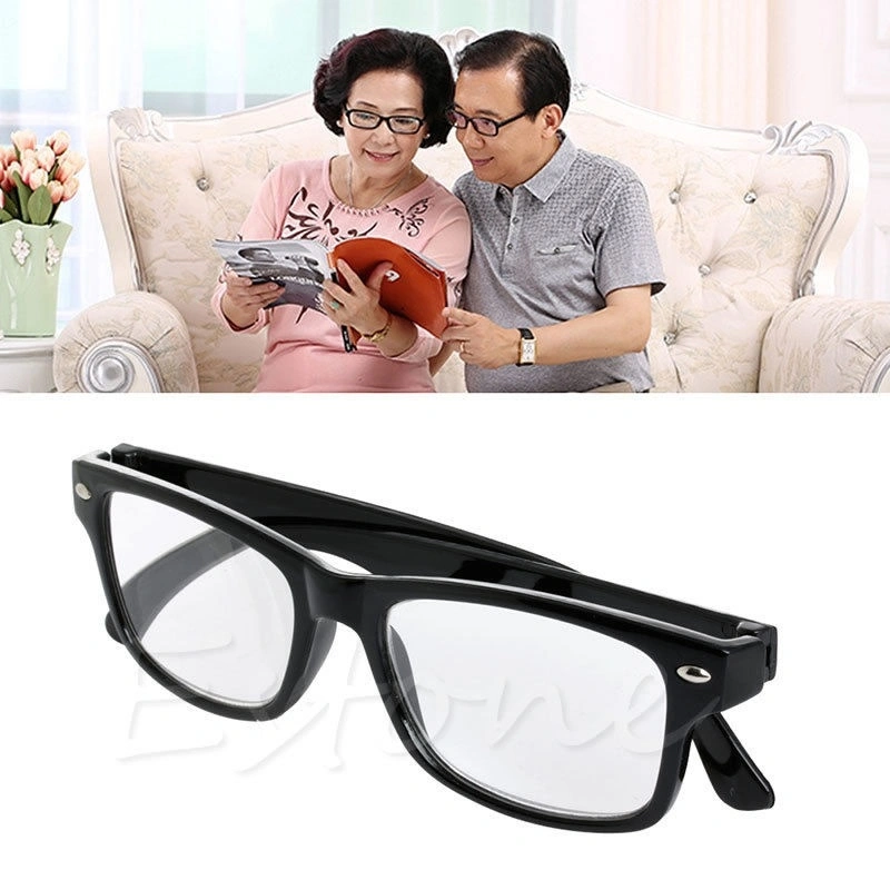 Classic Black Frame Retro Style Spring Reading Glasses Readers (+3.0)