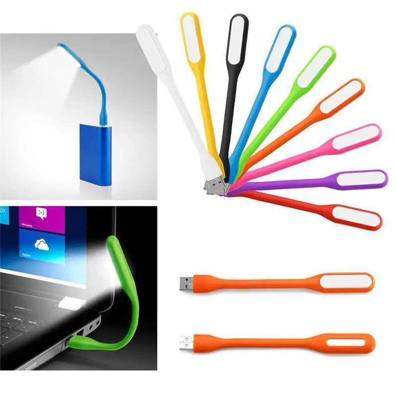 USB light fixtures mini portable flexible LED reading lamp eye protection (Green)