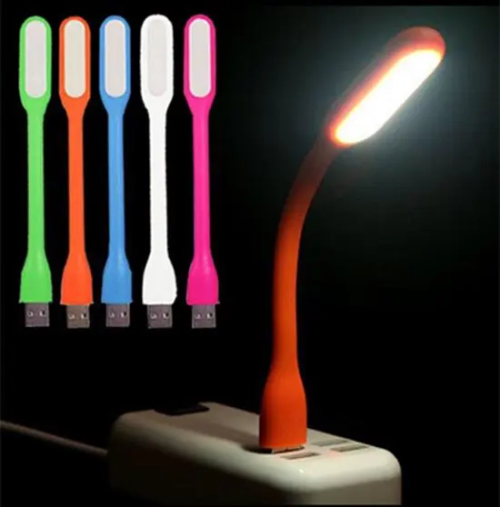 USB light fixtures mini portable flexible LED reading lamp eye protection (Green)