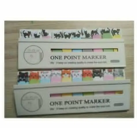 NoteboLovely Cats Sit In Rows Sticky Notes Memo Pad