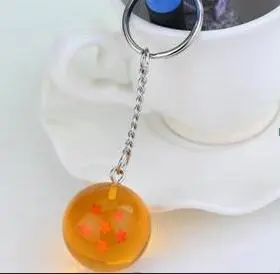 Anime Dragon Ball Super Saiyan Son Goku PVC Action Figure Collectible Key Chain (5 stars)