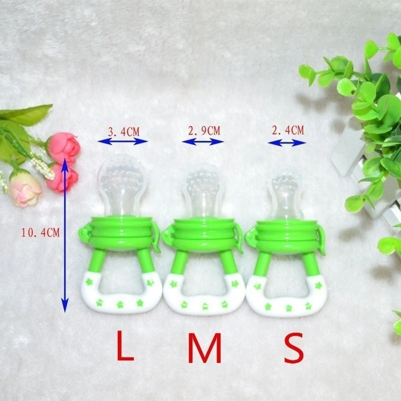 Premium Baby Battery Feeding Dummies Soother Nipples Soft Feeding Tool Green-M