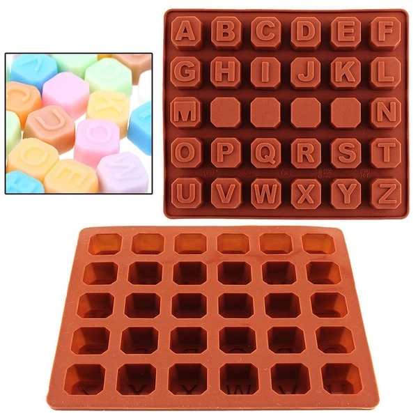 Silicone Letter Alphabet Cake Fondant Mould Chocolate Cookies Candy Mold