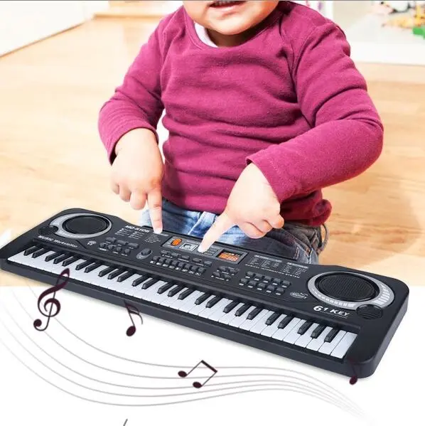 61-key multifunctional children's electronic piano with microphone early education simulation p