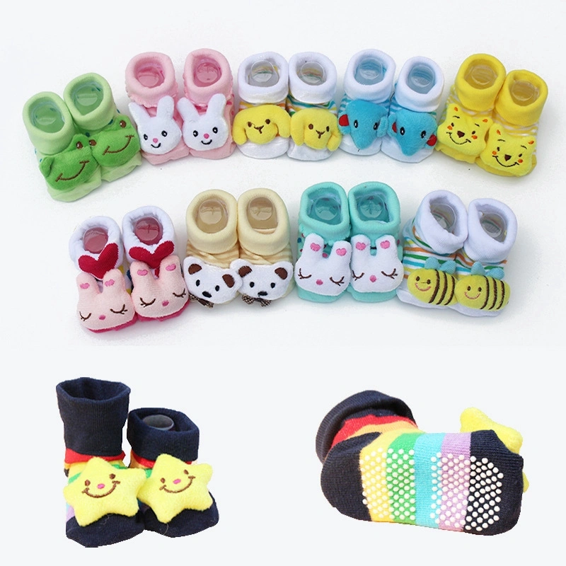 3D stereo Cartoon socks non-slippery for 1-12 month newborn baby