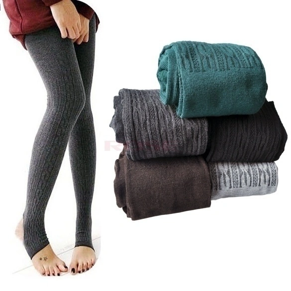 Winter Warm Girl Comfortable Women Cotton Tights Pants Leggings Stirrup 3399 Trousers One Size