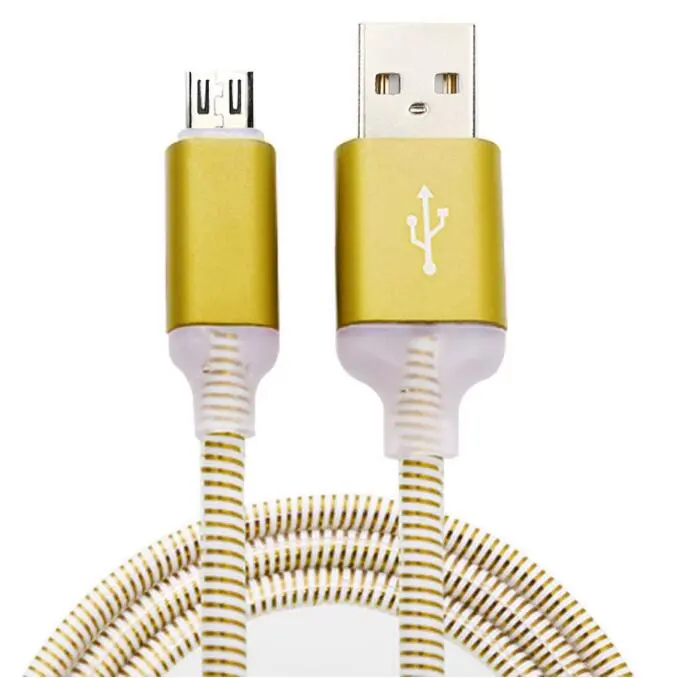 Colorful luminous data cable Colorful Android-Silver