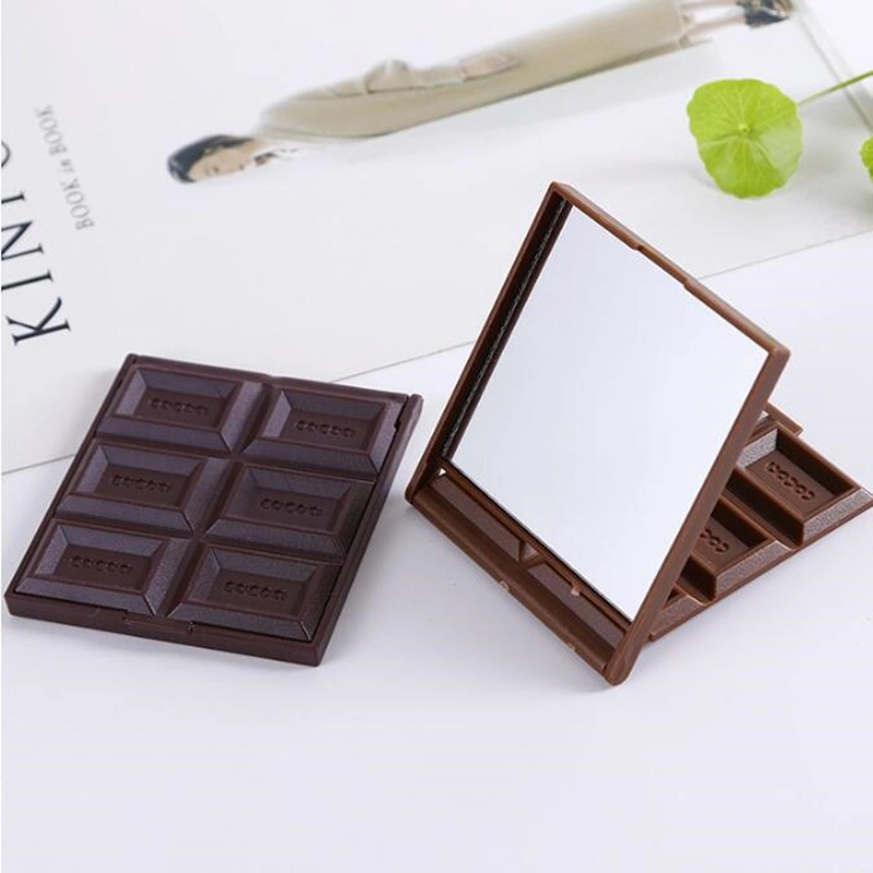 1 Pcs Mini Chocolate Shaped Makeup Pocket Mirror