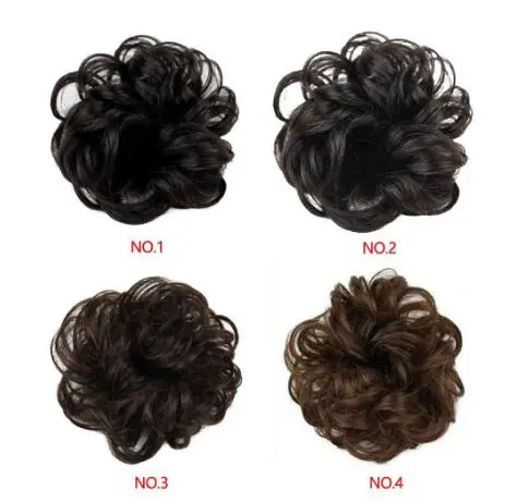 Wavy curly wig (dark brown)