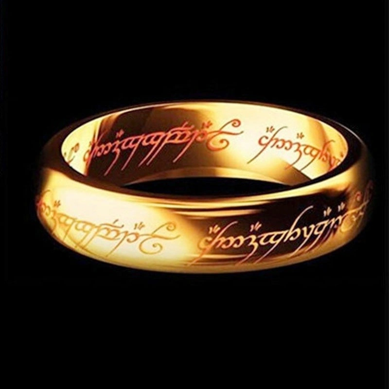Lord of the Rings Stainless Steel Men Women LOTR The One Band Ring Size 6-13