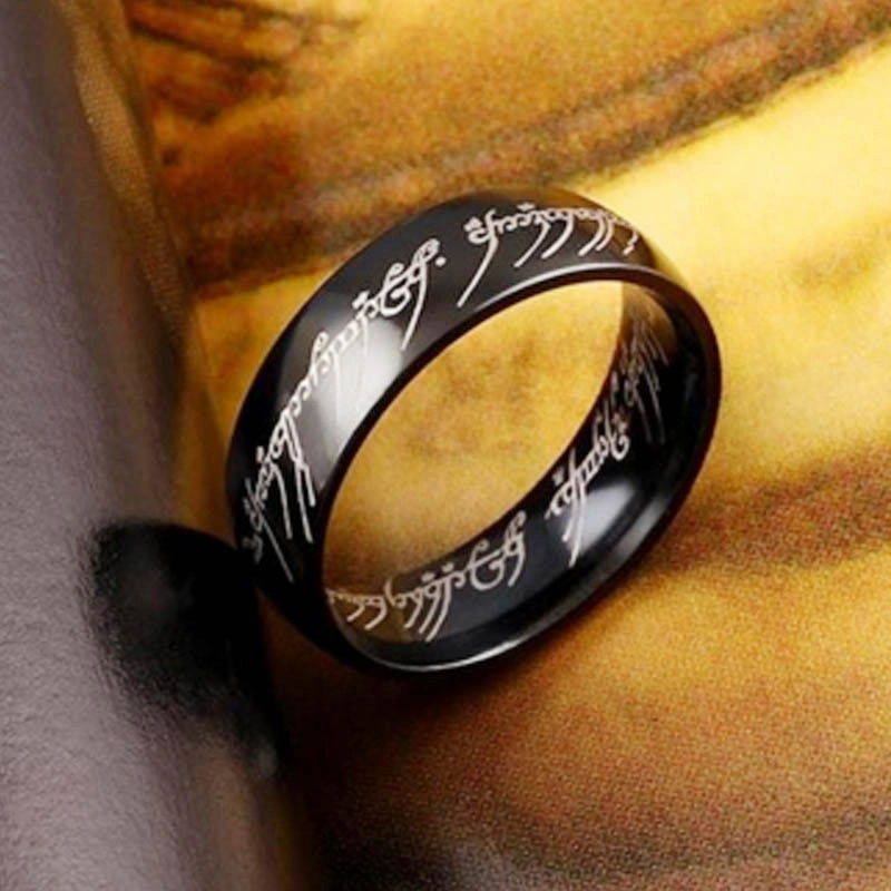 Lord of the Rings Stainless Steel Men Women LOTR The One Band Ring Size 6-13