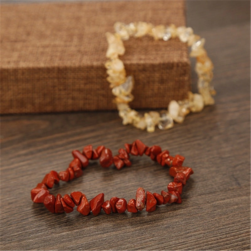 Handmade 5-8mm Mixed Natural Gemstone Chip Beads Stretchy Bracelet Healing Reiki
