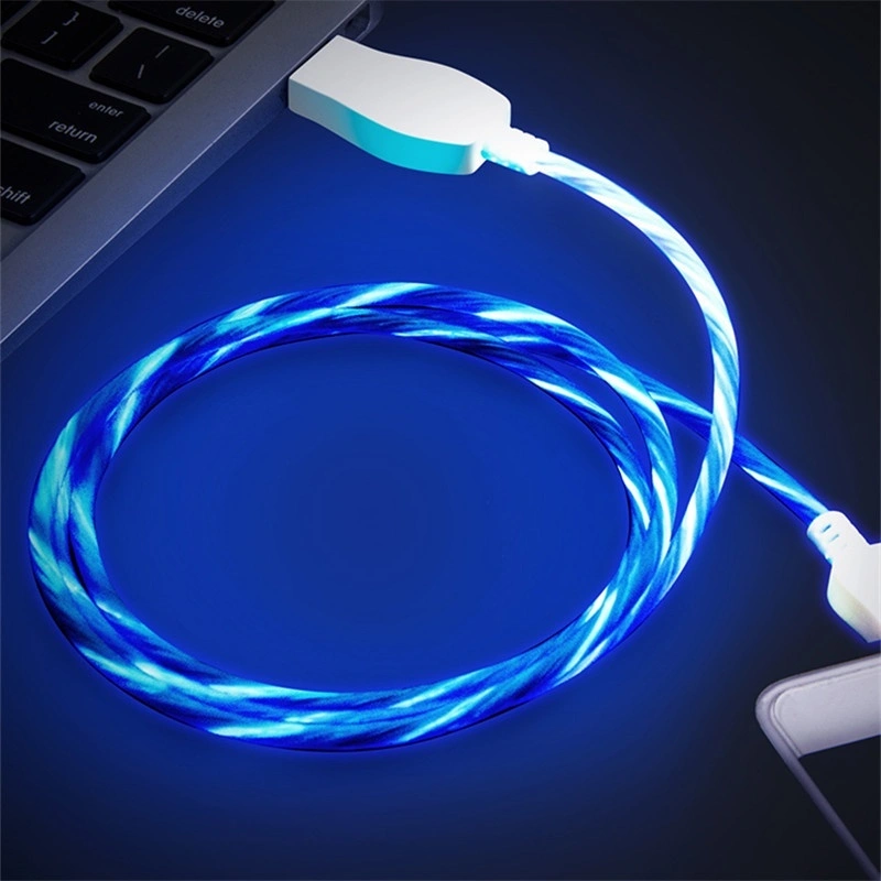 1M Douyin LED Colorful Streamer Data Line Charging Line for Smart Phone