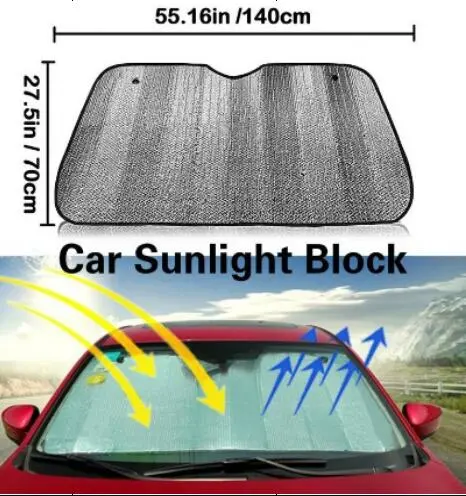 Car front and rear windshield windows folding sunshade sunshade cover block parts accessories