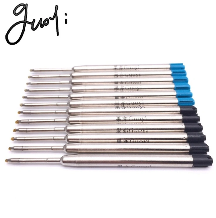 10 Pcs  0.7mm Metal Ballpoint pen refills Office School Stationery Gifts Pen DIY Pen Refills