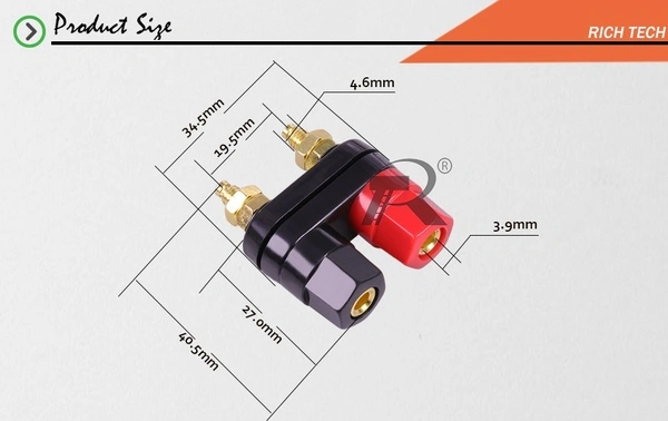 High quality banana plug terminal red and black connector amplifier terminal terminal post