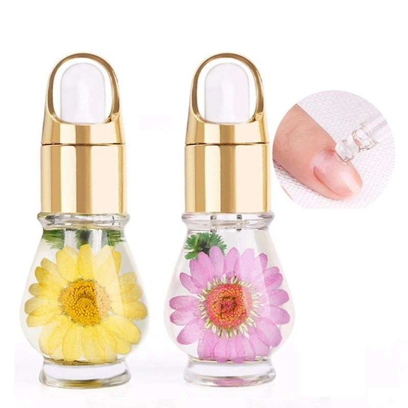 2018 New Cuticle Oil Nail Treatment Dry Natural Flower Nutrition Liquid Soften Nail Agent