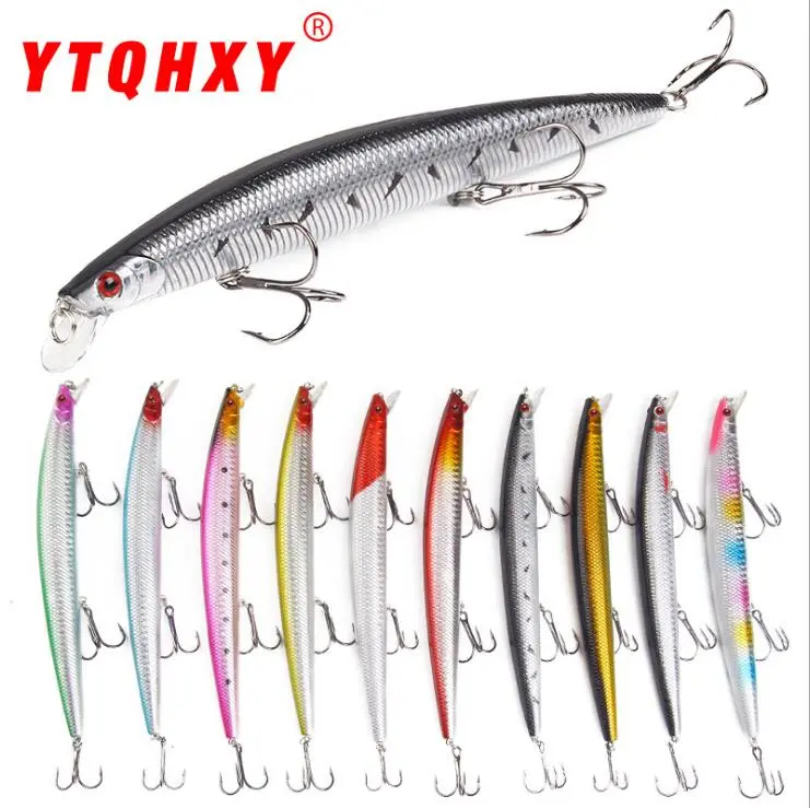 1Pcs 18CM Lifelike Minnow Fish Lure Bait (Random Color)