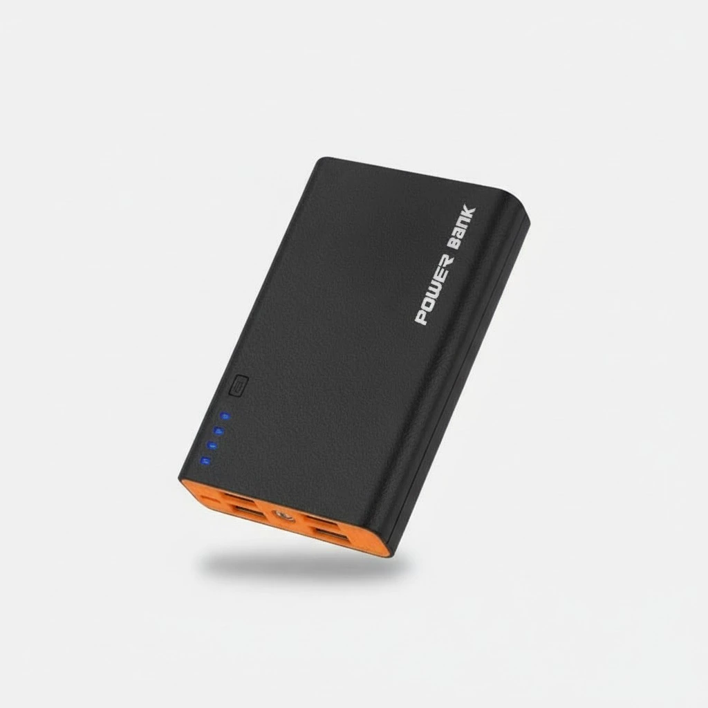 2.1A 4 USB Port Power Bank Case Charger DIY Box Case Kit for Phone For 4x18650 Battery(black)