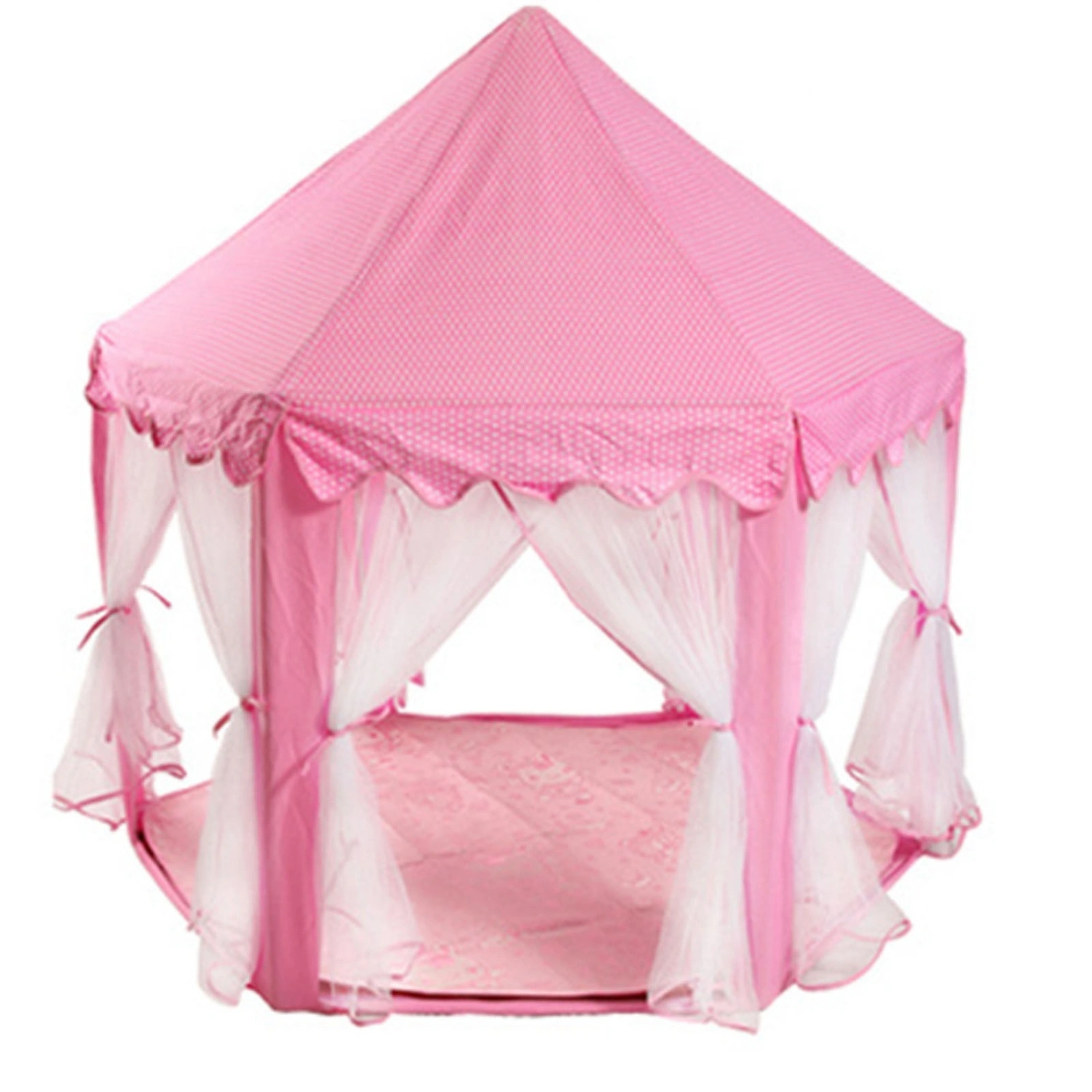 Princess Castle Play House Large Indoor/Outdoor Kids Play Tent for Girls(Pink house)