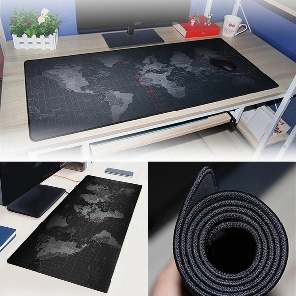 Anti-Slip World Map Speed Game Mouse Pad Gaming Mat for Laptop PC 400*900*2