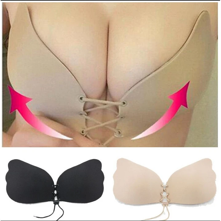 Gel Invisible Bra Stick On Push Up Strapless (Nude C)