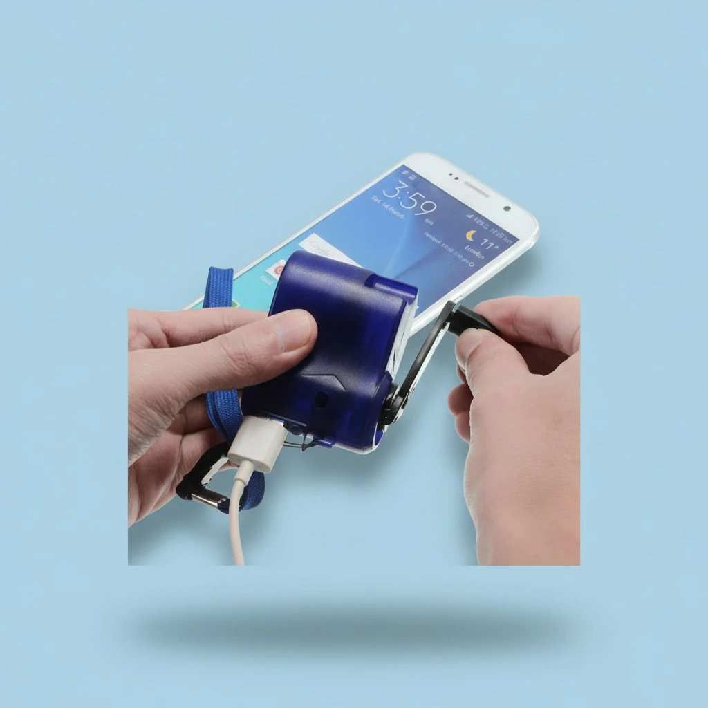 Phone Emergency Charger USB Hand Crank Manual Dynamo