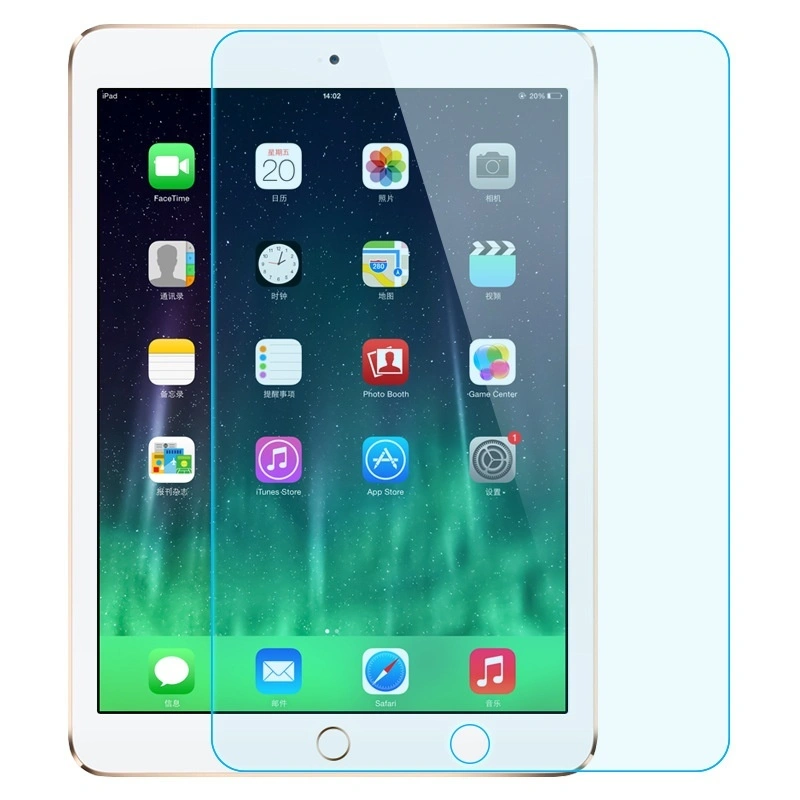 Quality Tempered Glas Screen Protector for Ipad Mini1 2 3 4 ipad 9.7 Pro Air2iphone7（Straight ）