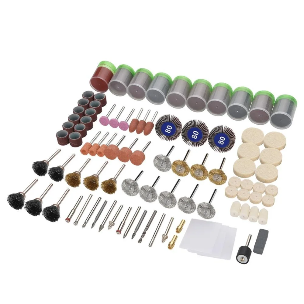 350pcs Grinding Sanding Wheel Polishing Rotary Tool Accessory Kit Set