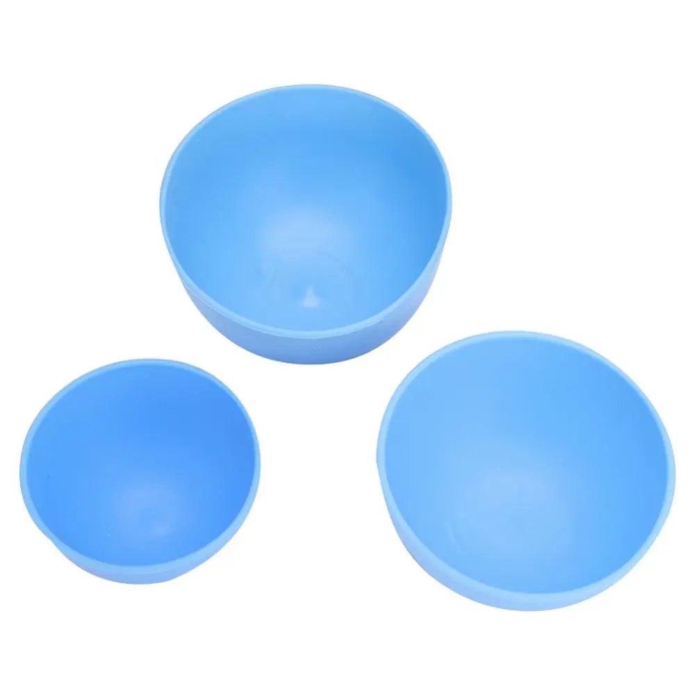 3pcs Professional Rubber Dental Material Mixing Bowl Oral Hygiene Gypsum Blending Bowl