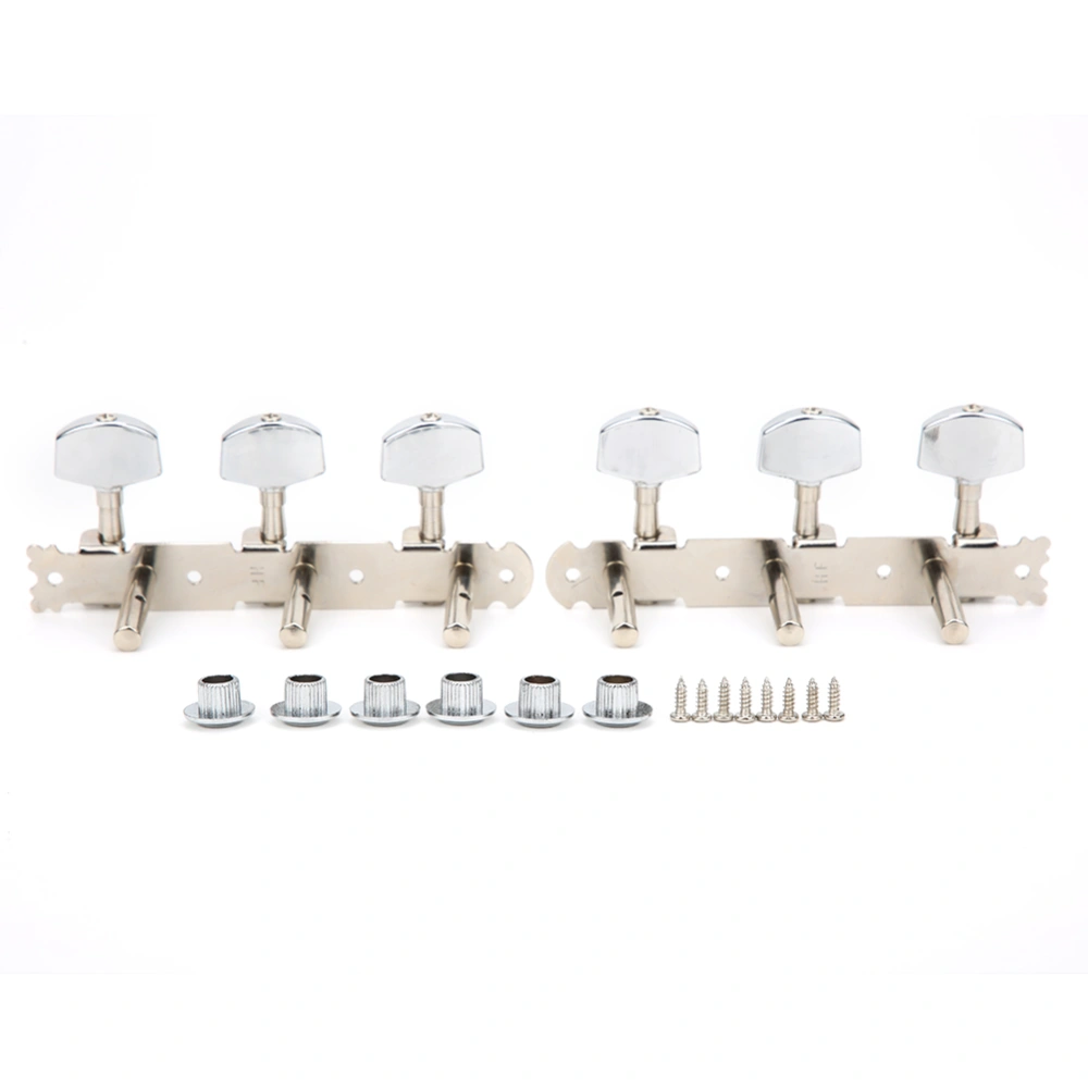 Classical Guitar Tuning Pegs String Tuners 3 Machine Heads Chrome Plated