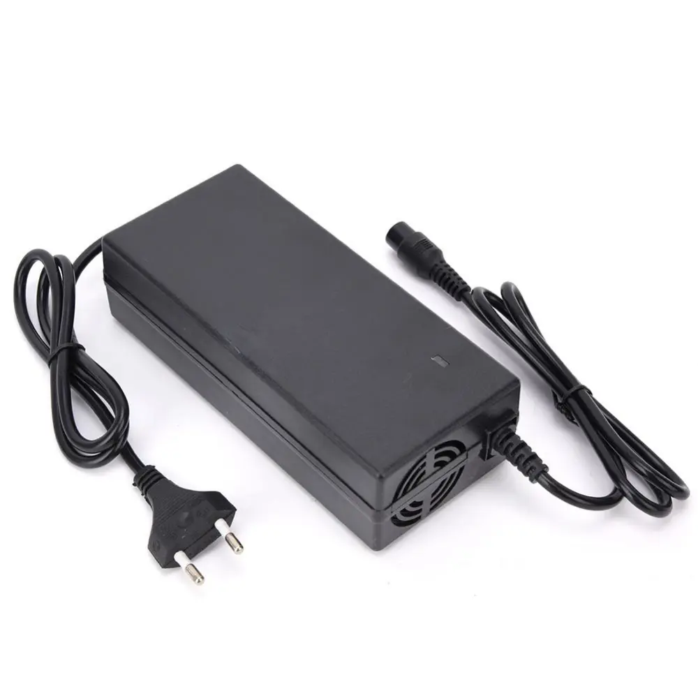 60V 12AH Plastic Portable Universal Battery Charger for Electric Scooter Bicycle DC67.2V 2A EU Plug 100-240V( )