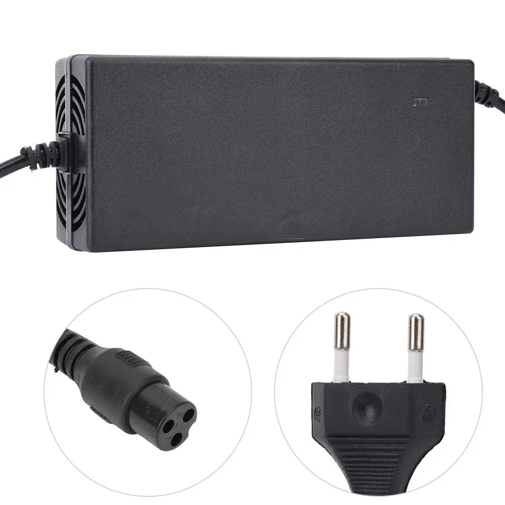 60V 12AH Plastic Portable Universal Battery Charger for Electric Scooter Bicycle DC67.2V 2A EU Plug 100-240V( )