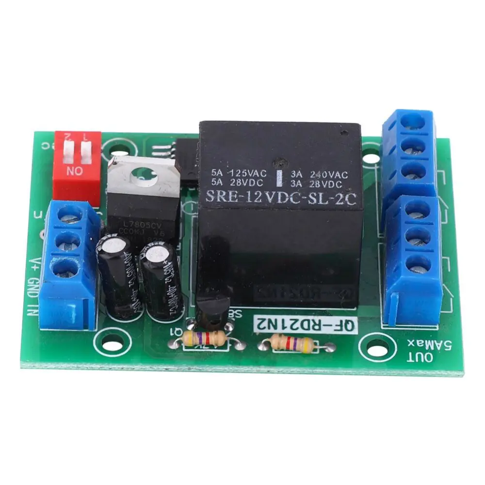 10-16V Delay Off Time Relay Module Timer Switch DPDT 2 Channel Output