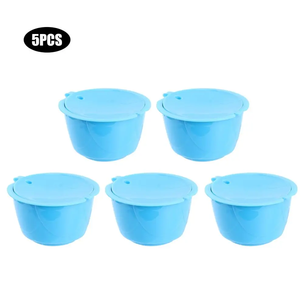 5pcs Household Reusable Refillable Coffee Capsule Cup Fit for DOLCE GUSTO Series Coffee Machine