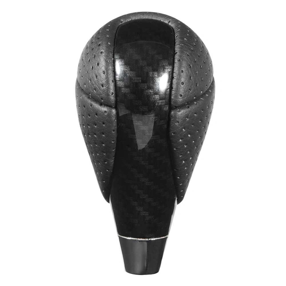 Car Carbon Fiber Gear Shift Knob Genuine Leather Shifter Head Fit for Lexus ES300 GS300 IS250 LS400