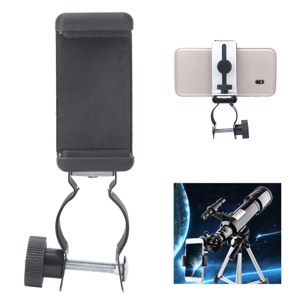 Single Aluminium Universal Mobile Phone Support Holder Cellphone Photography Bracket Special for Telescope/Microscope